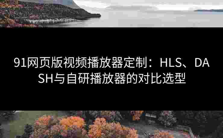 91网页版视频播放器定制：HLS、DASH与自研播放器的对比选型